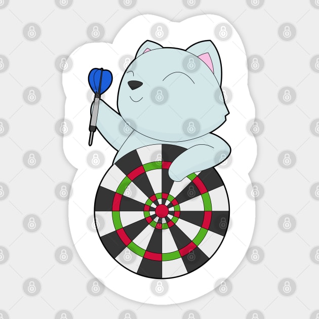 Cat Darts Dartboard Sticker by Markus Schnabel